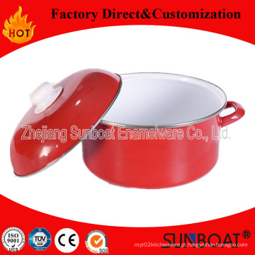 Sunboat Esmaltado Caçarola Withenamel Tampa / Tampa Utensílios De Cozinha